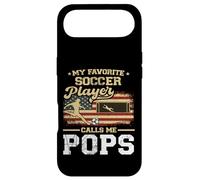 Custodia per iPhone Air My Favorite Soccer Player Calls Me Pops Bandiera USA Fathers Day