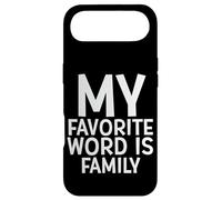 Custodia per iPhone Air My Favorite Word Is Family Time Gift For Moms Dads Families