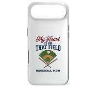 Custodia per iPhone Air My Heart Is On That Field Baseball Mom Proud Game