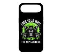 Custodia per iPhone Air Nascondi tua moglie (The Alpha's Here) - Funny Wolf Meme Guys Men