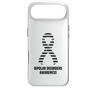 Custodia per iPhone Air Nastro a strisce bianche e nere per la consapevolezza dei disturbi bipolari