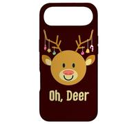 Custodia per iPhone Air Natale renna Rudolph cervo corna oh caro divertente carino