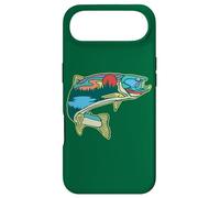 Custodia per iPhone Air Nature Trout Illustration Vintage Fly Fishing Retro Graphic