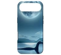 Custodia per iPhone Air Nessie il mostro di Loch Ness sotto la luna piena