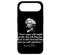 Custodia per iPhone Air Never Argue with Stupid People Mark Twain Citazione