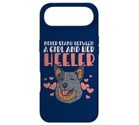 Custodia per iPhone Air Never Stand Between A Girl And Her Heeler Funny Bovino Cane