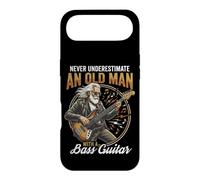 Custodia per iPhone Air Never Underestimate an Old Man with A Bass Guitar Player Dad