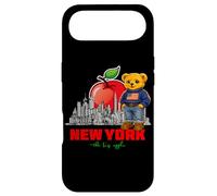 Custodia per iPhone Air New York Big Apple Teddy Bear, Cute NYC City Illustraton Art