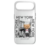 Custodia per iPhone Air New York City Teddy Bear with The Dumbo Manhattan Bridge