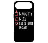 Custodia per iPhone Air Nice Naughty Out Of Office Forever Christmas List Shirt Xmas