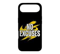 Custodia per iPhone Air No Excuses Citazione motivazionale Grunge Tipografia