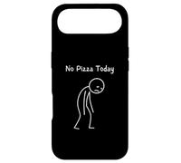 Custodia per iPhone Air No Pizza Today - Triste Stickman amante della pizza