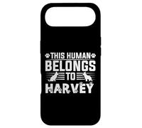 Custodia per iPhone Air Nome del cane Harvey regalo personalizzato This Human Belongs To a