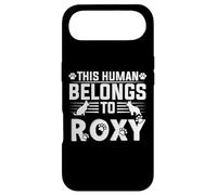 Custodia per iPhone Air Nome del cane Roxy personalizzato This Human Belongs roxy