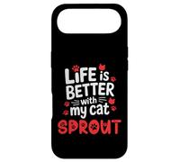 Custodia per iPhone Air Nome del gatto Germoglio La vita è migliore con il mio germoglio di gatto