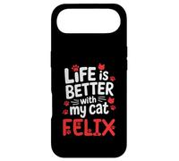 Custodia per iPhone Air Nome gatto Felix La vita è migliore con il mio gatto Felix