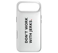 Custodia per iPhone Air Non lavorare con i cretini. Design con citazione divertente.