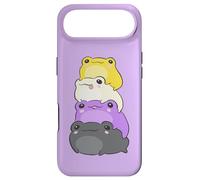 Custodia per iPhone Air Nonbinary Flag Color Frogs Subtle Enby Pride Cute Aesthetic