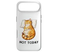 Custodia per iPhone Air Not Today Lazy Sleeping Orange Cat Meme Funny Morning Mood