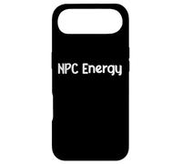 Custodia per iPhone Air NPC Energy Meme Humor AI Brain Dead Gamer Retro Tee Classic!