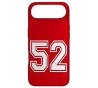 Custodia per iPhone Air Numero 52 stile sportivo in bianco