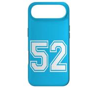 Custodia per iPhone Air Numero 52 stile sportivo in bianco