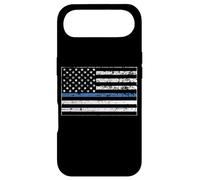 Custodia per iPhone Air Nurse Police Wife Officer Thin Blue Line Heart Flag
