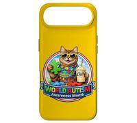 Custodia per iPhone Air Occhiali da sole Cat & Milkshake World Autism Awareness Month ADHD