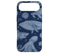 Custodia per iPhone Air Ocean Life Sea Whale Dolphin Beach 90s Vintage Graphic