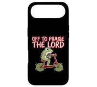 Custodia per iPhone Air Off To Praise The Lord Frog Meme Funny Christian Faith Jesus