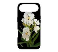 Custodia per iPhone Air Oleandro bianco contorno nero Art