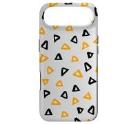 Custodia per iPhone Air Orange Black Grey Triangles Pyramid Street Art Pattern