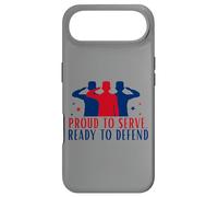 Custodia per iPhone Air Orgoglioso di servire pronto a difendere Tee Guardia Nazionale, patriottica