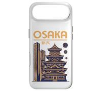 Custodia per iPhone Air Osaka, notte, orizzonte, pagoda, castello, e, moderno, torri