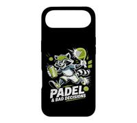 Custodia per iPhone Air Padel e decisioni sbagliate Divertente Raccoon Match