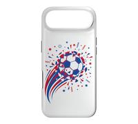 Custodia per iPhone Air Pallone da calcio dinamico, frammenti frantumati, stelle e coriandoli