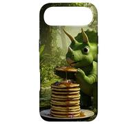 Custodia per iPhone Air Pancakes Dinosaur Stacking Colazione nella giungla