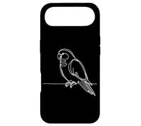 Custodia per iPhone Air Pappagallo Monaco Linea Arte Amante Uccelli