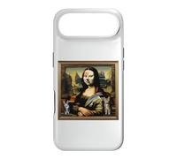 Custodia per iPhone Air Parodia gatta Mona Lisa - Arte classica con ironia