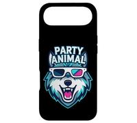 Custodia per iPhone Air Party Animal Wolf with 3D Glasses Funny Rave Graphic