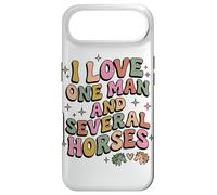 Custodia per iPhone Air Pastello Retro I Love One Man And Diversi Cavalli Mamma