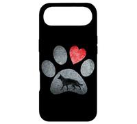 Custodia per iPhone Air Pastore Tedesco Cane Paws Dog Lover Cuore Rosso