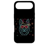 Custodia per iPhone Air Pastore Tedesco Viso Inverno Carattere Grafica Rosa Otturatore