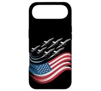 Custodia per iPhone Air Patriotic USA Flag Fighter Jets Boys 4 luglio