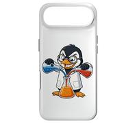 Custodia per iPhone Air Pazzo Pinguino Scienziato Esperimento Nerd Chimica
