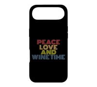 Custodia per iPhone Air Peace Love E Wine Time retrò anni '70 vintage