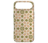 Custodia per iPhone Air Peach Green Olive Khaki Flower Circle Star Folk Art Pattern