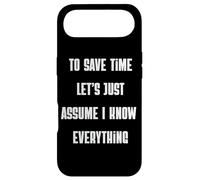 Custodia per iPhone Air Per risparmiare tempo, supponiamo che io sappia tutto sarcastico divertente