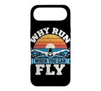 Custodia per iPhone Air Perché correre quando si può volare Nuotando Nuotatore Retro Nuotatore