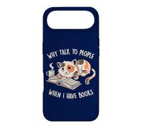 Custodia per iPhone Air Perché parlare con le persone quando ho libri Carino lettura gatto EduEly